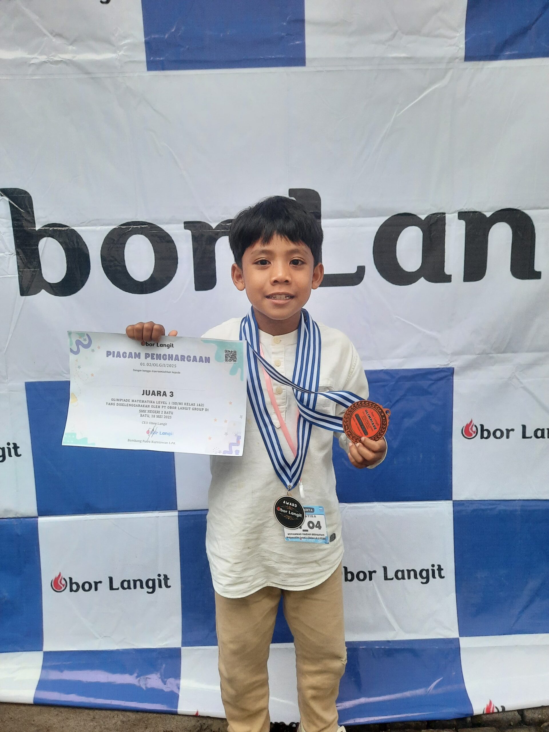 Haidar Brihaspati, Siswa Bani Hasyim Raih Juara 3 dalam Olimpiade Obor Langit